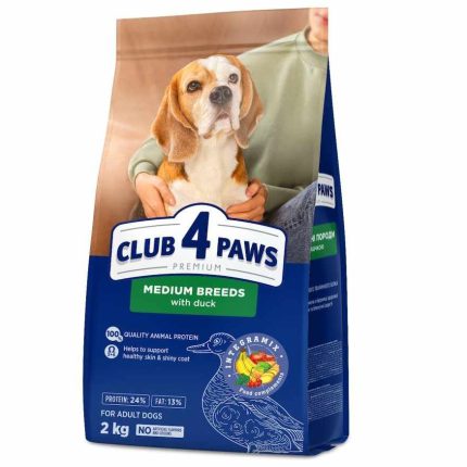 Клуб 4 Лапы premium medium duck для собак средних пород с уткой 2 кг