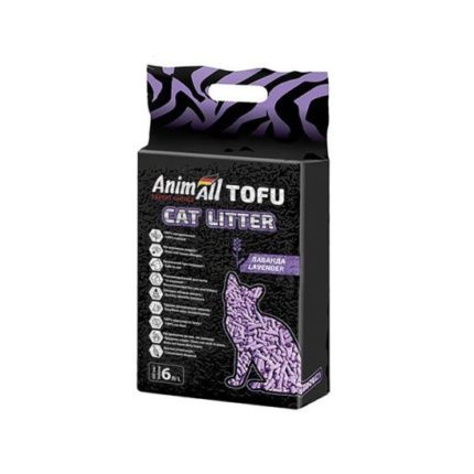 Наполнитель соевый animАll Тофу для кошачьего туалета с лавандой 6 л/2.6 кг