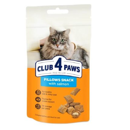 Клуб 4 Лапы premium Подушечки со вкусом лосося для кошек 60 г